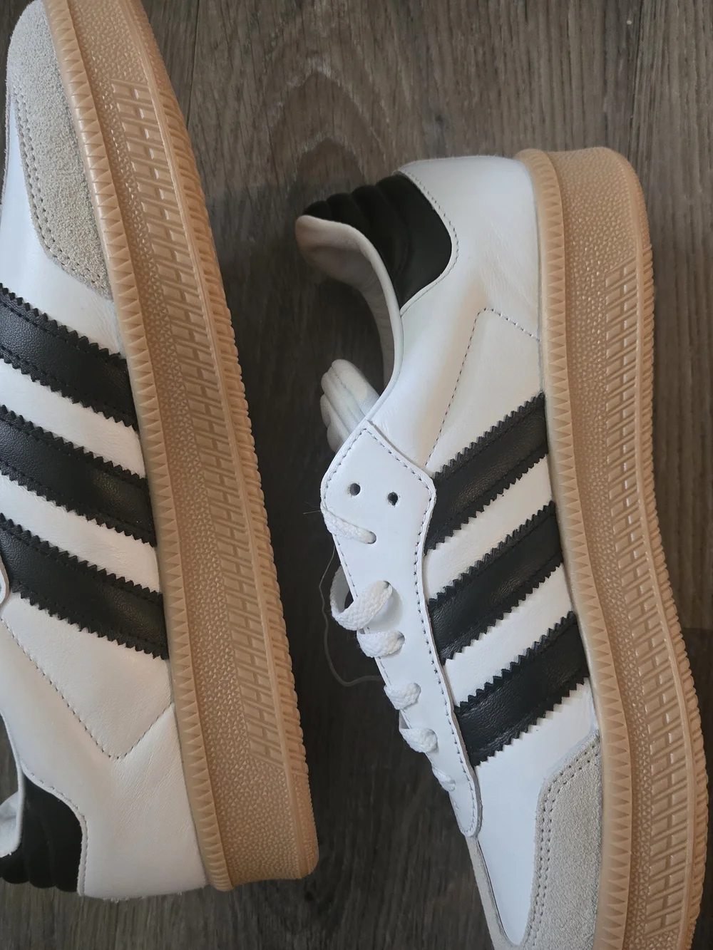 Adidas Samba XLG White Black Gum Sole Sneakers Womens 11/Men Size 10 NWT